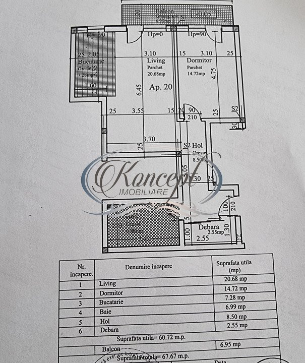 Apartament cu parcare, pe strada Florilor