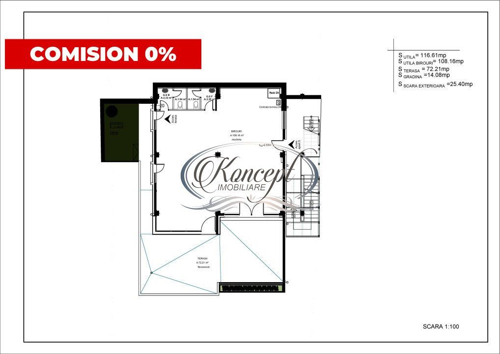 0% Comision! Spatiu de birouri in curs de renovare cu panorama unica!