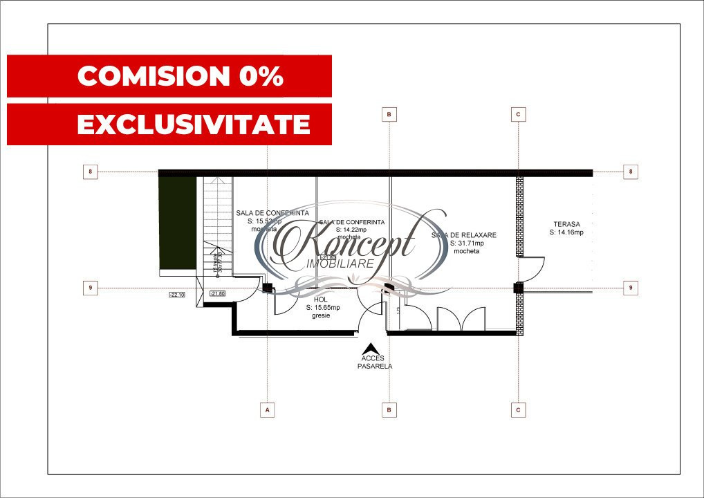 0% Comision! Spatiu de birouri pe 2 niveluri cu panorama unica!