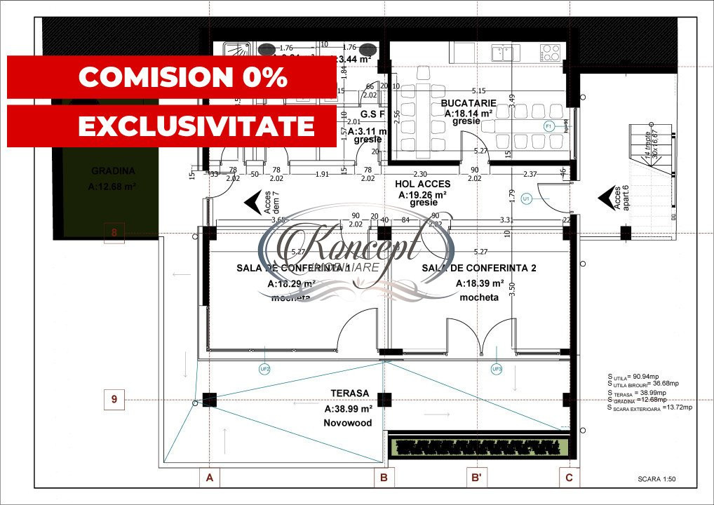 0% Comision! Spatiu de birouri pe 2 niveluri cu panorama unica!