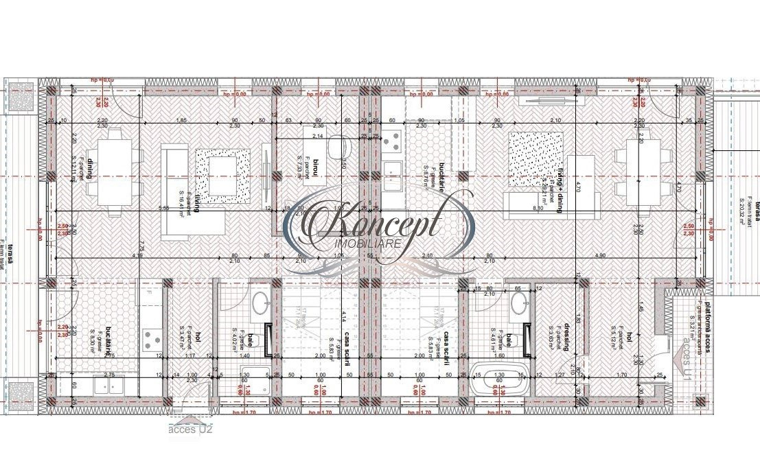 Teren cu proiect autorizat duplex, in Borhanci