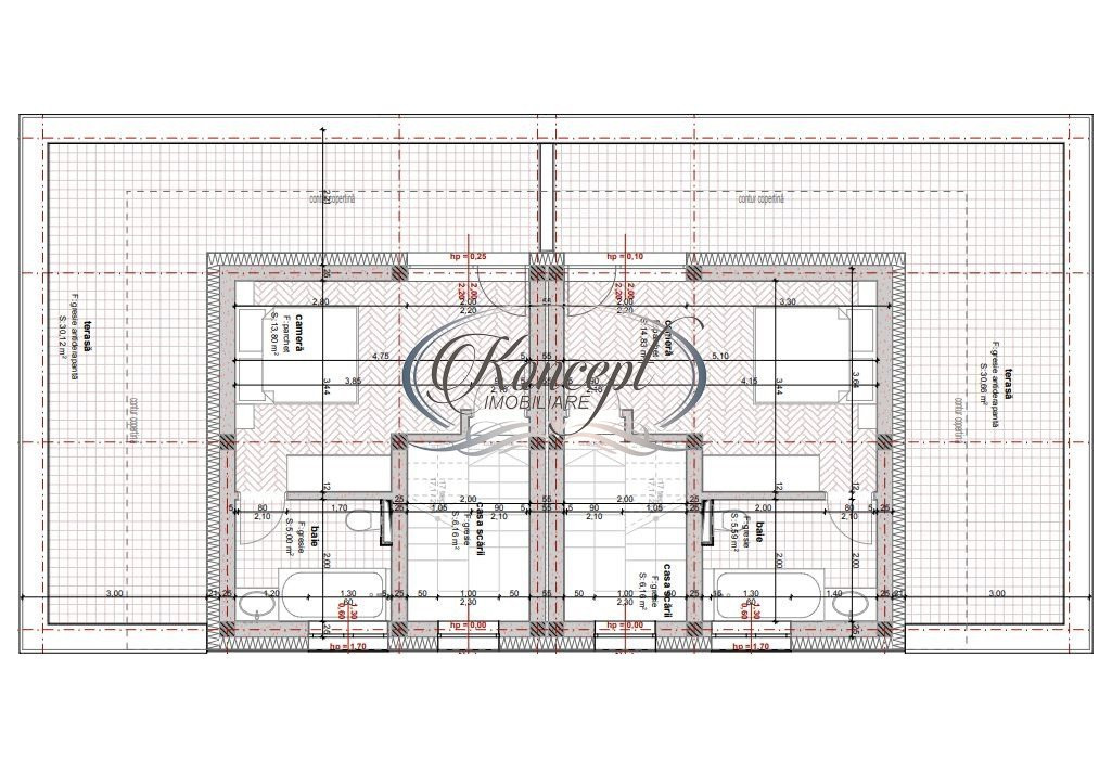 Teren cu proiect autorizat duplex, in Borhanci