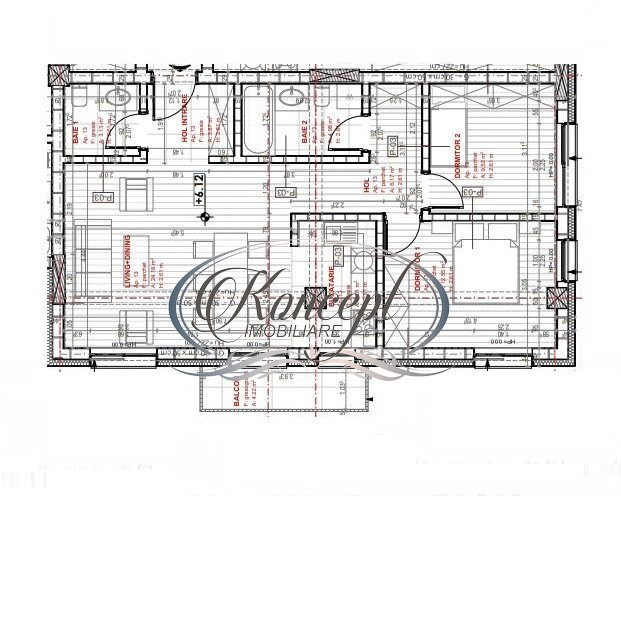 Apartament spatios in bloc nou