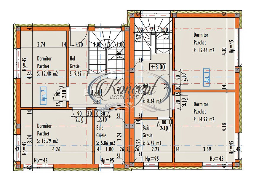 Duplex cu garaj in cartierul Damnul Rotund