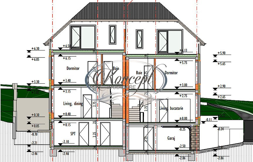 Duplex cu garaj in cartierul Damnul Rotund