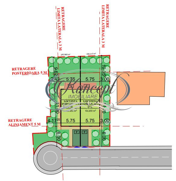 Teren autorizat pentru duplex in Apahida