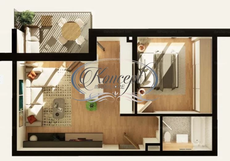 Apartament in ansamblu nou