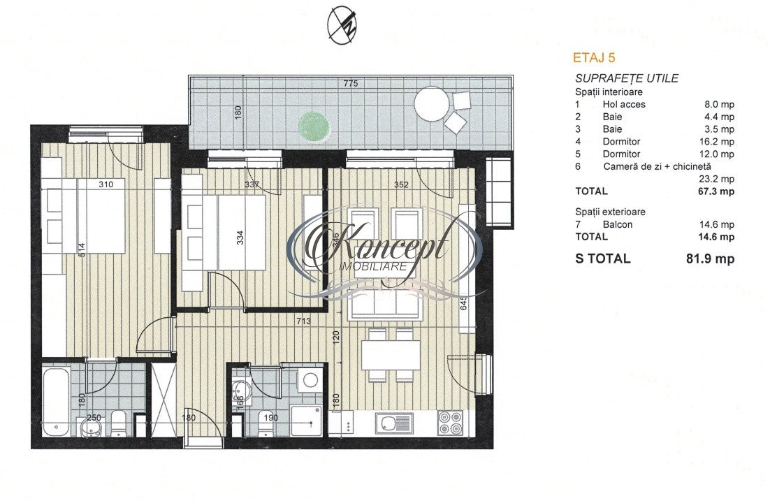 Apartament la cheie in Record Park